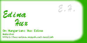 edina hux business card